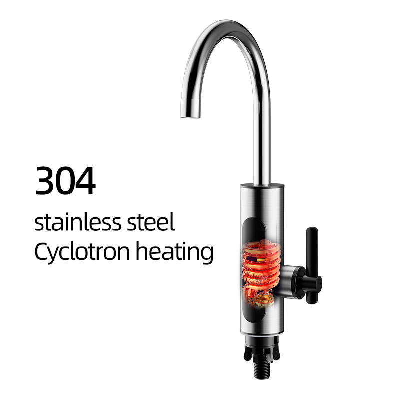 [Европейский экспортный стандарт] Электрический водонагреватель, мгновенного нагрева, АБС-пластик, для кухни, дома, ванной комнаты, быстрый нагрев, двойное назначение: горячая и холодная вода. Популярная модель.