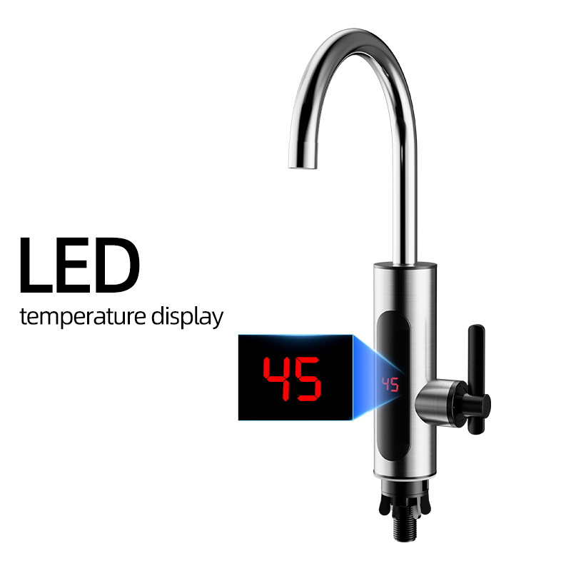 [Европейский экспортный стандарт] Электрический водонагреватель, мгновенного нагрева, АБС-пластик, для кухни, дома, ванной комнаты, быстрый нагрев, двойное назначение: горячая и холодная вода. Популярная модель.