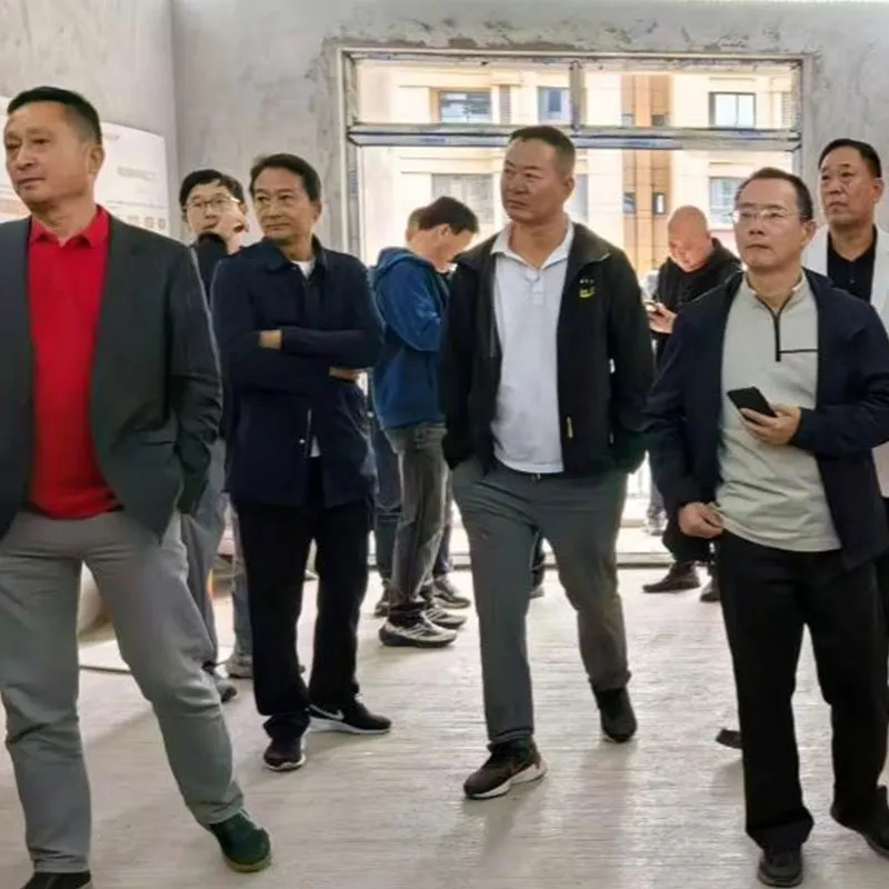 Ли Цзюнь, президент Ассоциации стеновых материалов провинции Аньхой , и его делегация изучили технологию   ООО Чжубанг Строительные Технологии (Чунцин)