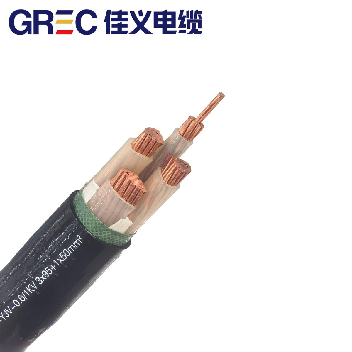YJV-0.6/1KV 3×95+1×50mm² Силовой кабель с медной жилой и изоляцией из сшитого полиэтилена