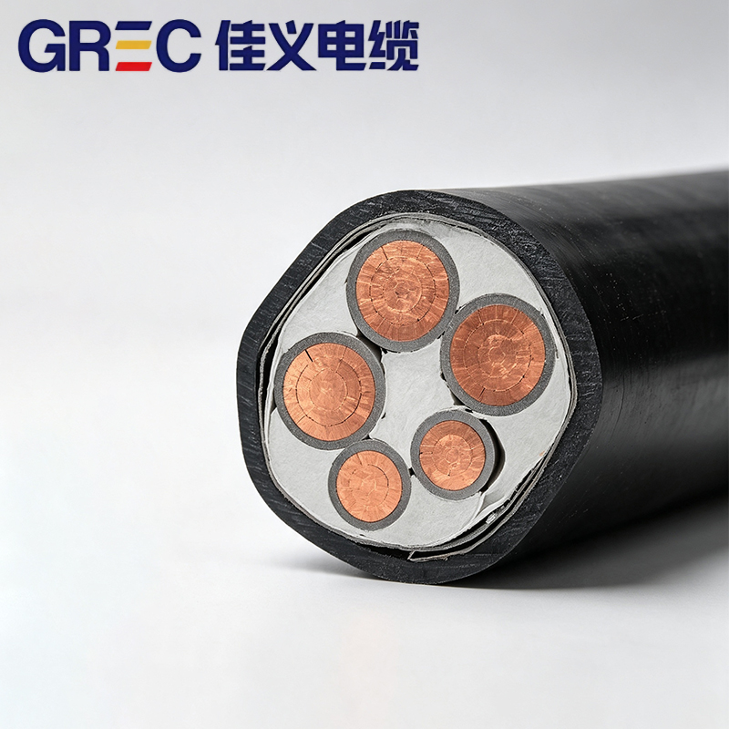 YJV22 Пятижильный силовой кабель с медным сердечником и стальной ленточной броней