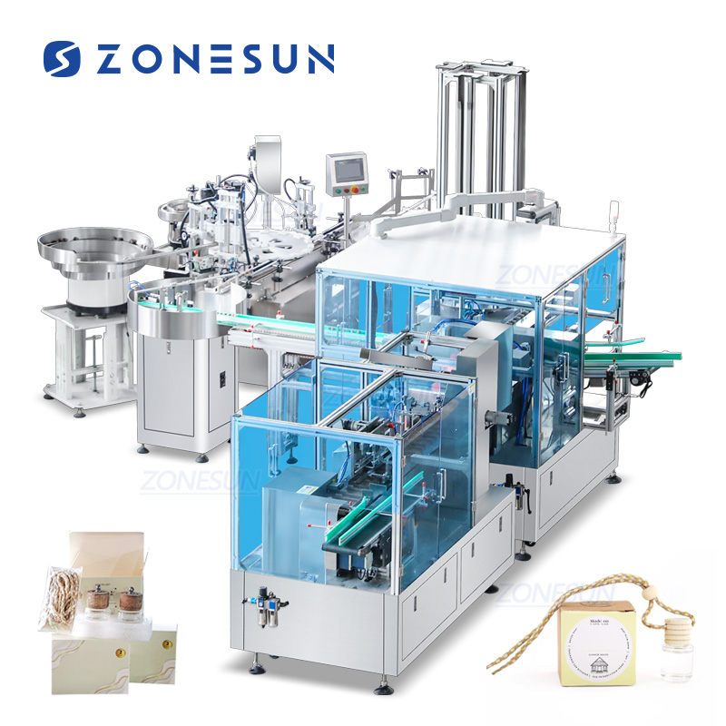 Автоматическая линия для упаковки автопарфюма