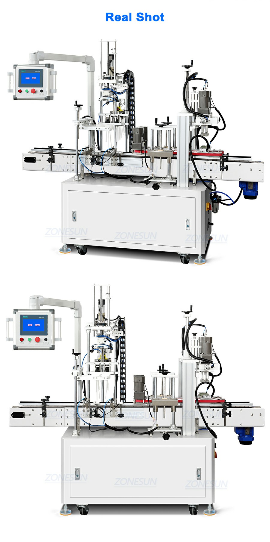 Автоматическая укупорочная машина для дозатора шампуня