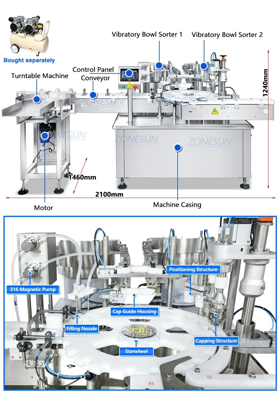 Аппарат для розлива сыворотки для лица