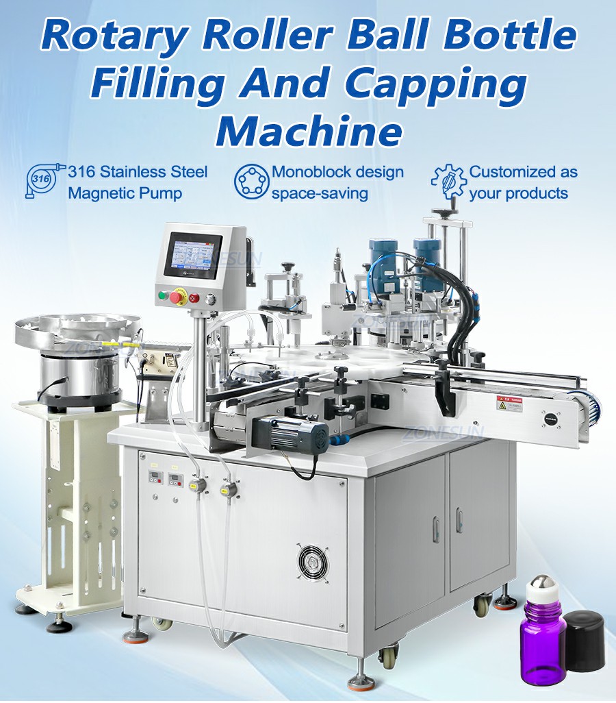 Машина для розлива и укупорки роликовых дезодорантов