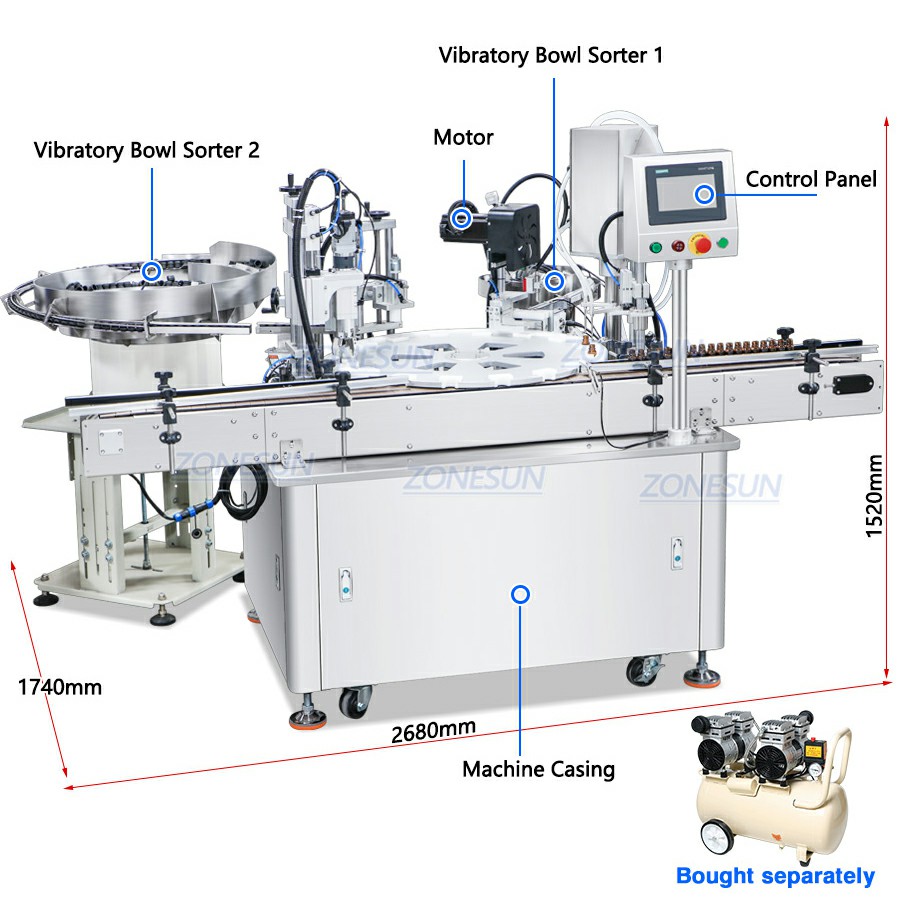 Машина для розлива и укупорки