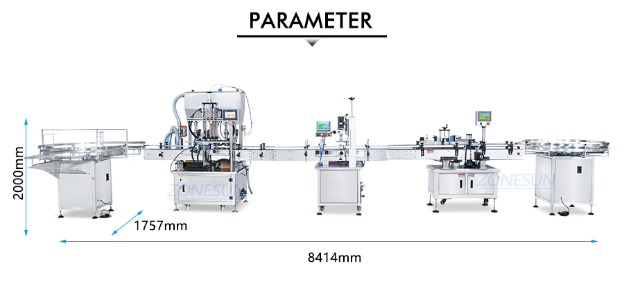 Размер линии розлива спрея для тела