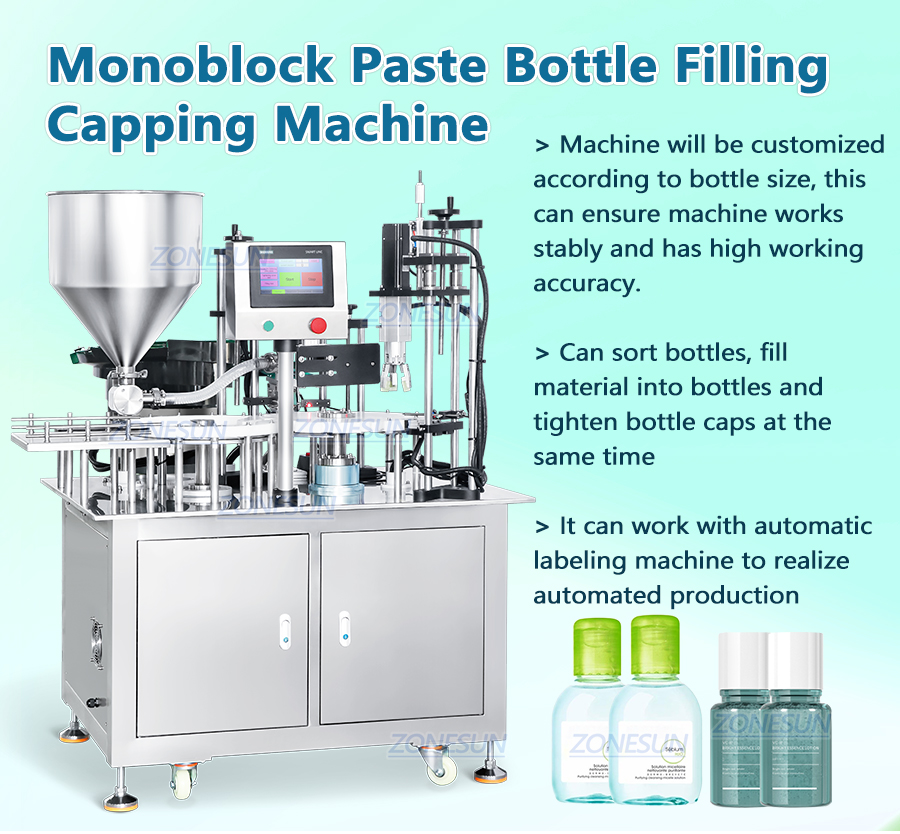 Роторная машина для розлива и укупорки бутылок