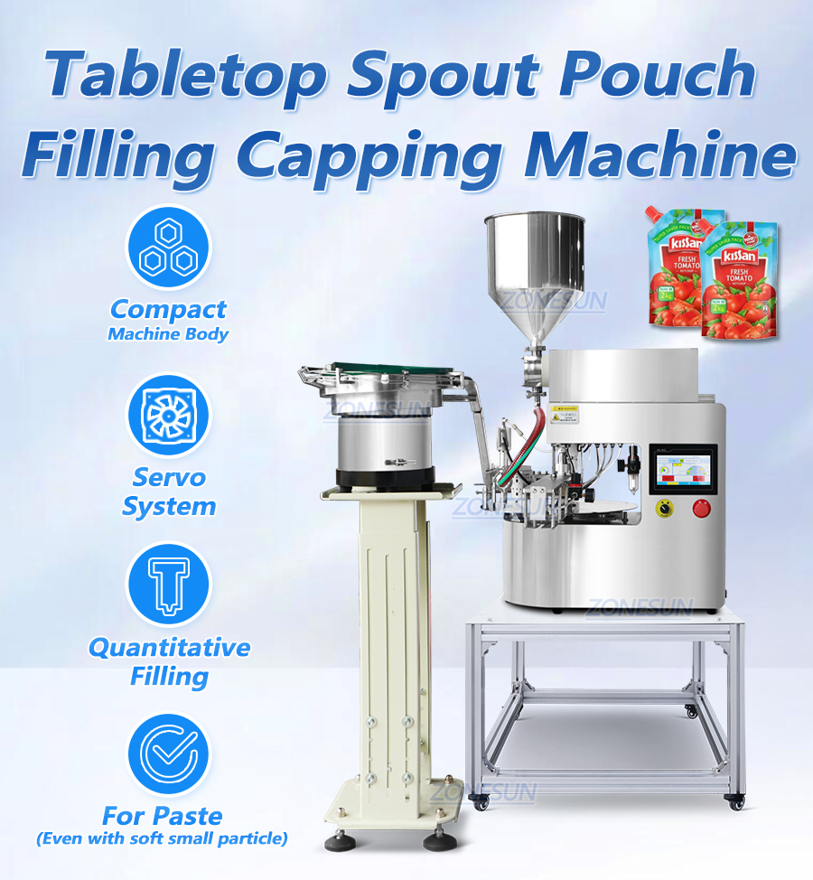 Станок для розлива жидкости в дой-пак пакеты с штуцером