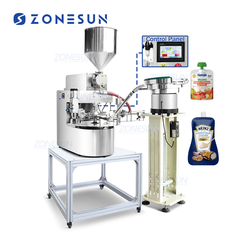 ZS-SVFC1P Станок для розлива жидкости в дой-пак пакеты с штуцером