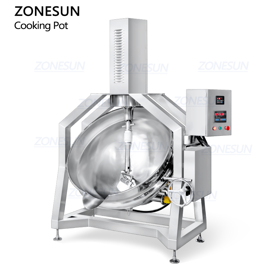 Планетарная варочная машина для пищевых продуктов из нержавеющей стали 100–500 л для джема соуса карамели ZONESUN ZS-FC300L