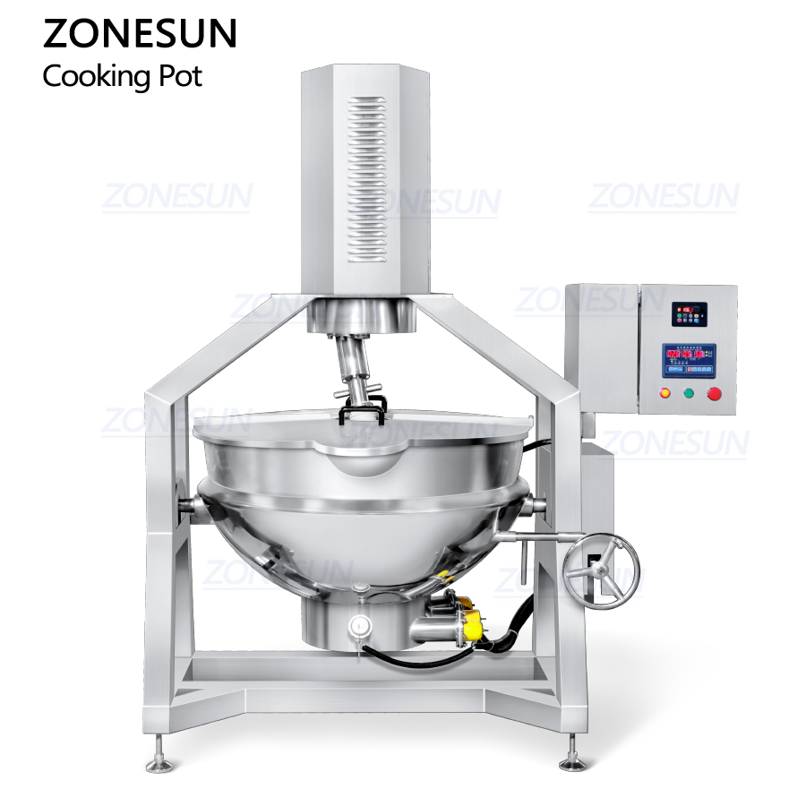 Планетарная варочная машина для пищевых продуктов из нержавеющей стали 100–500 л для джема соуса карамели ZONESUN ZS-FC300L