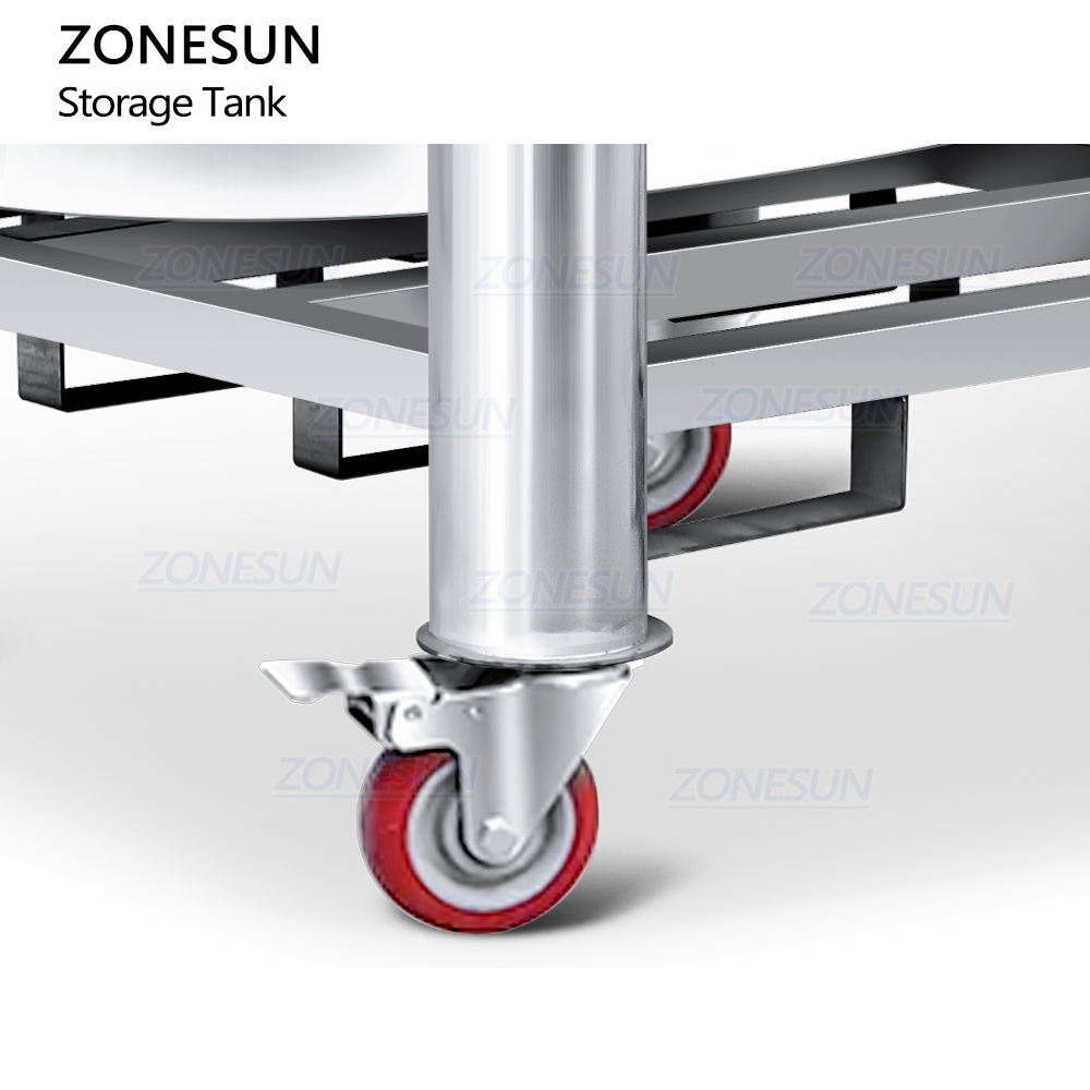 Нержавеющая ёмкость для хранения жидких и кремовых материалов косметических и химических веществ объемом 1500 литров ZONESUN