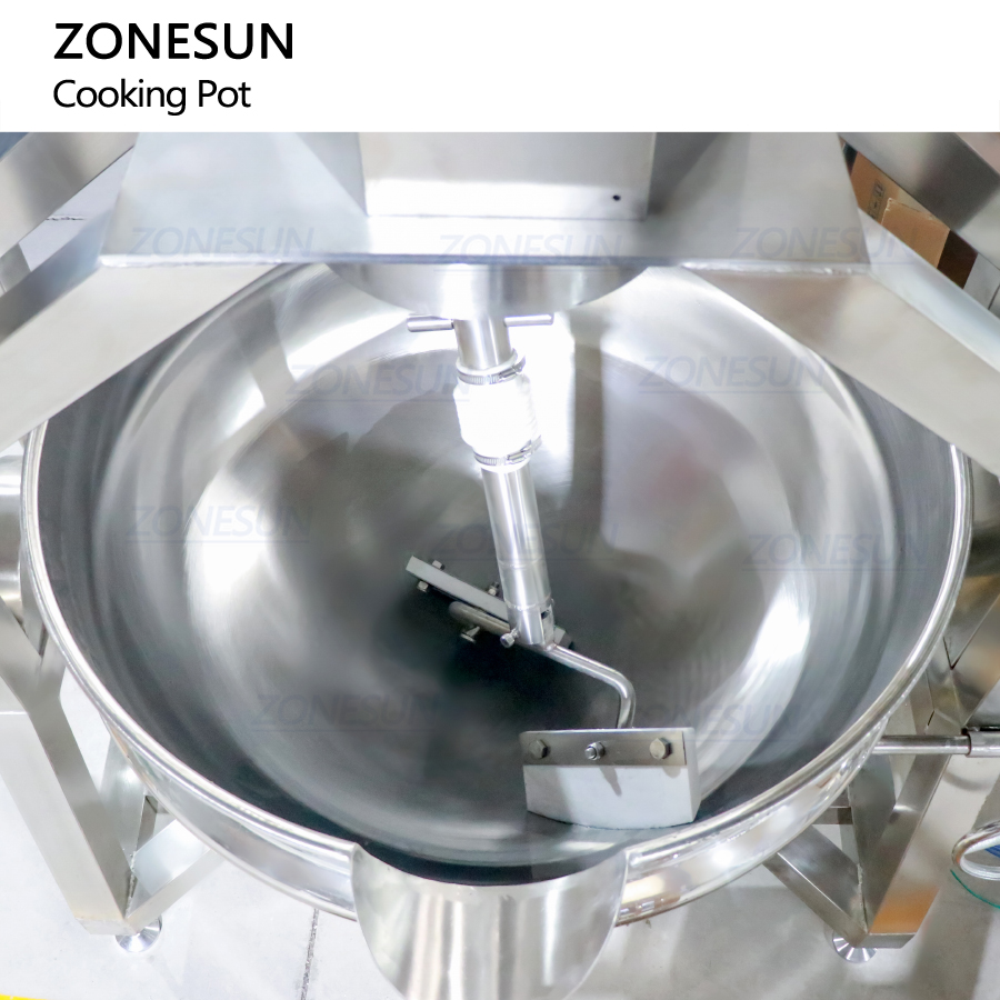 Планетарная варочная машина для пищевых продуктов из нержавеющей стали 100–500 л для джема соуса карамели ZONESUN ZS-FC300L