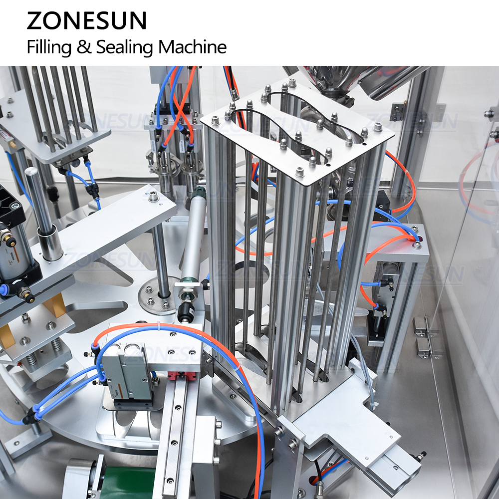 машина для ложек с мёдом автоматическая для дозирования и запайки пластиковых ложек ZONESUN ZS-FSHS20