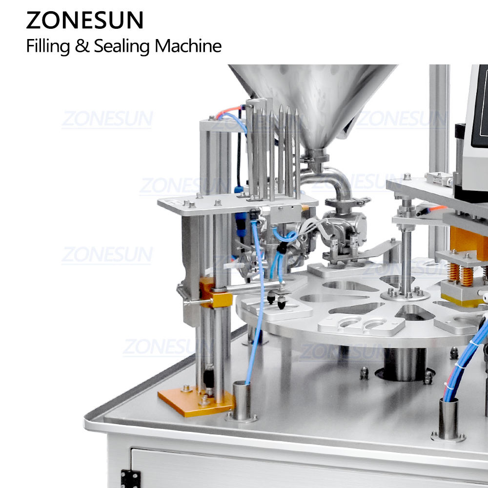 машина для ложек с мёдом автоматическая для дозирования и запайки пластиковых ложек ZONESUN ZS-FSHS20