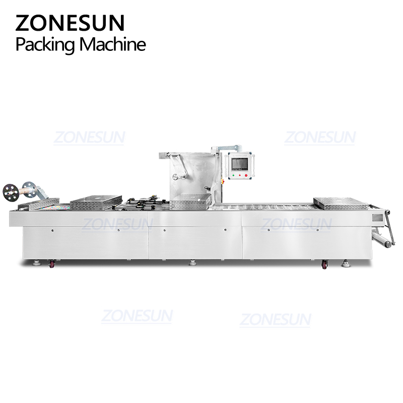 Автоматическая термоформовочная вакуумная машина с сервоприводом для упаковки продуктов для сыра и стейков ZONESUN ZS-VPK420