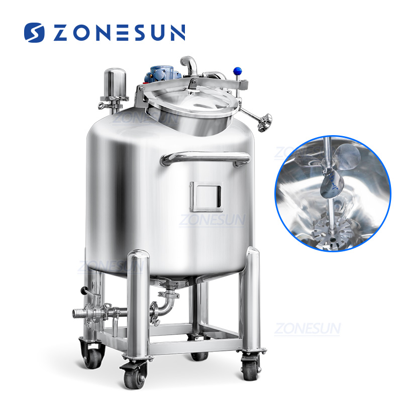 пневматический смесительный бак из нержавеющей стали для духов и дезодорантов на спиртовой основе ZONESUN