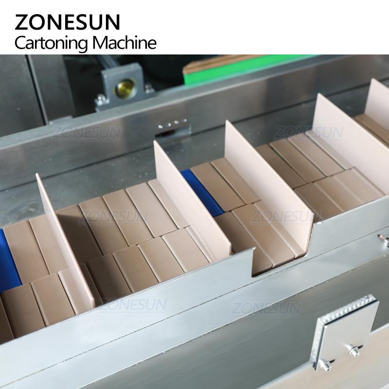 Горизонтальный картонажный автомат с сервоуправлением и термоклеевой запайкой для крема и лосьона ZONESUN ZS-MSZH70