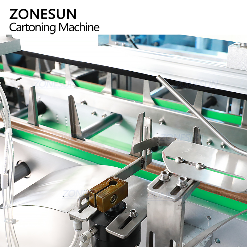 Горизонтальный картонажный автомат с сервоуправлением и термоклеевой запайкой для крема и лосьона ZONESUN ZS-MSZH70