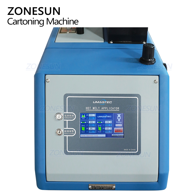 Горизонтальный картонажный автомат с сервоуправлением и термоклеевой запайкой для крема и лосьона ZONESUN ZS-MSZH70