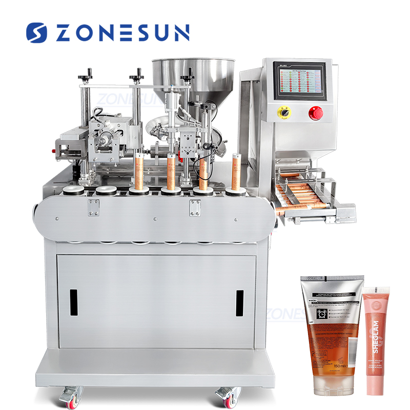 Автоматическая ультразвуковая машина для туб с линейной подачей для наполнения и запайки ZONESUN ZS-FS006U