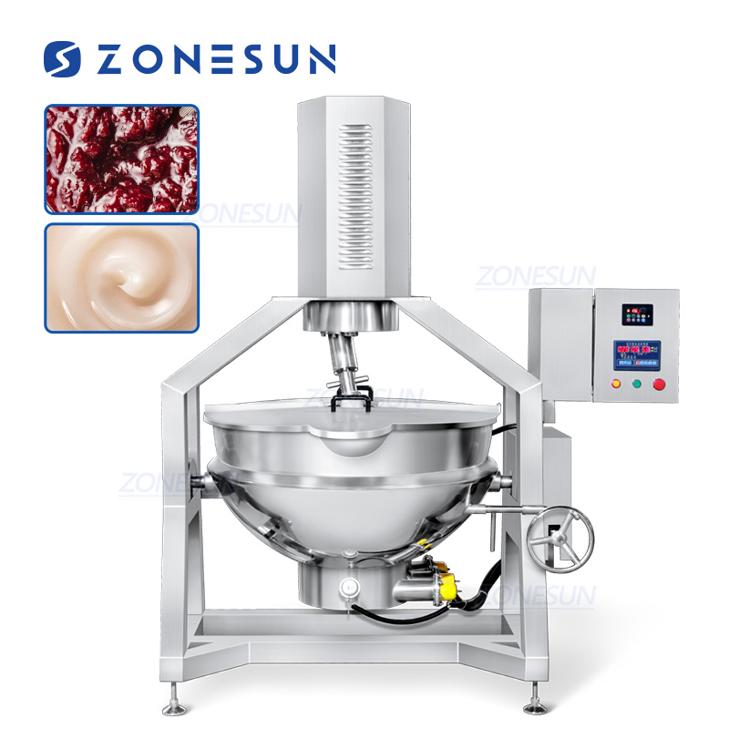 Планетарная варочная машина для пищевых продуктов из нержавеющей стали 100–500 л для джема соуса карамели ZONESUN ZS-FC300L