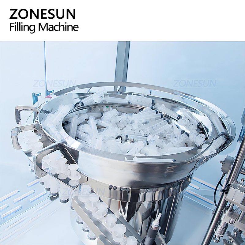 Автоматическая моноблочная машина для наполнения шприцев для предварительно заполненных шприцев (жидкости и гели) ZONESUN ZS-ZFC2
