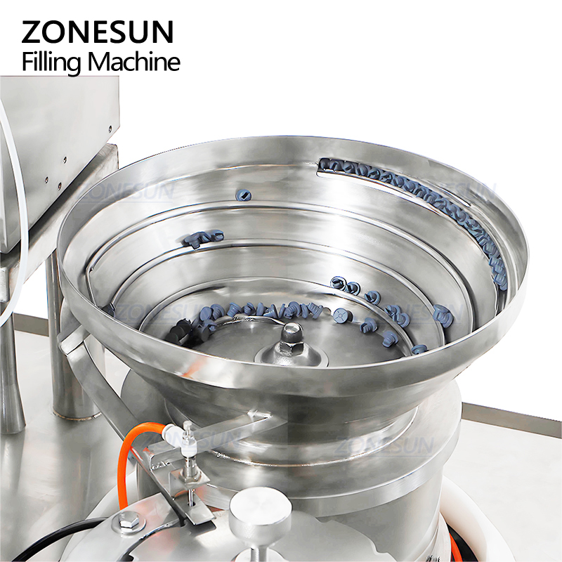 Компактная автоматическая машина для виальных флаконов с розливом и прессованием внутренних пробок ZONESUN ZS-AFY1