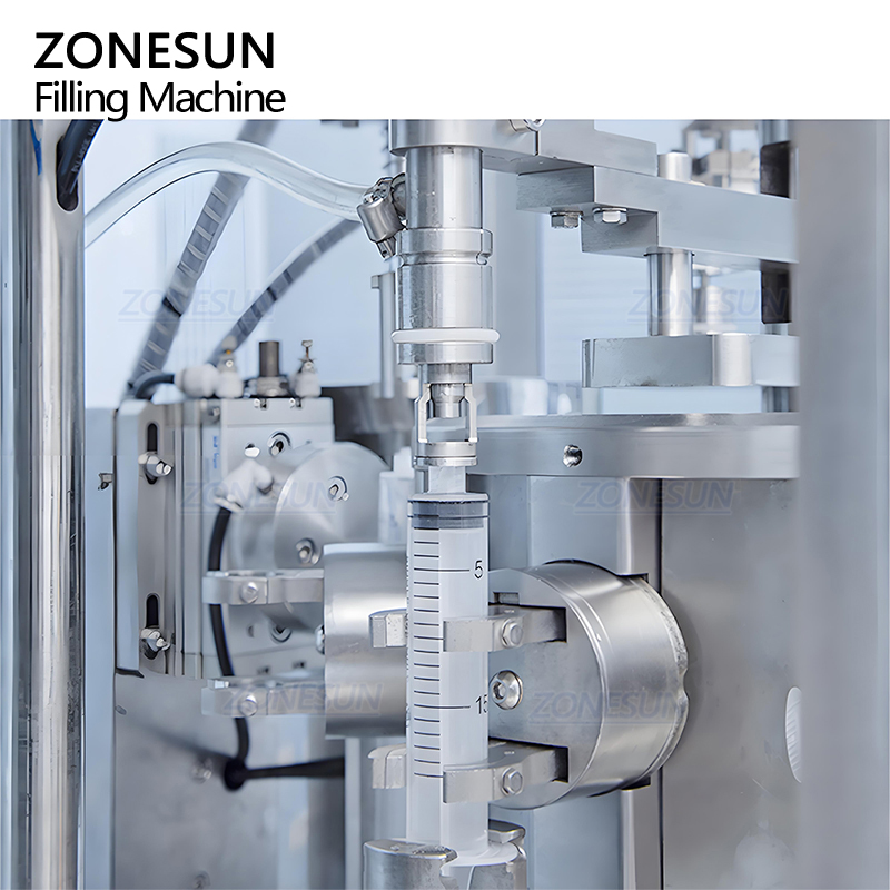 Автоматическая моноблочная машина для наполнения шприцев для предварительно заполненных шприцев (жидкости и гели) ZONESUN ZS-ZFC2