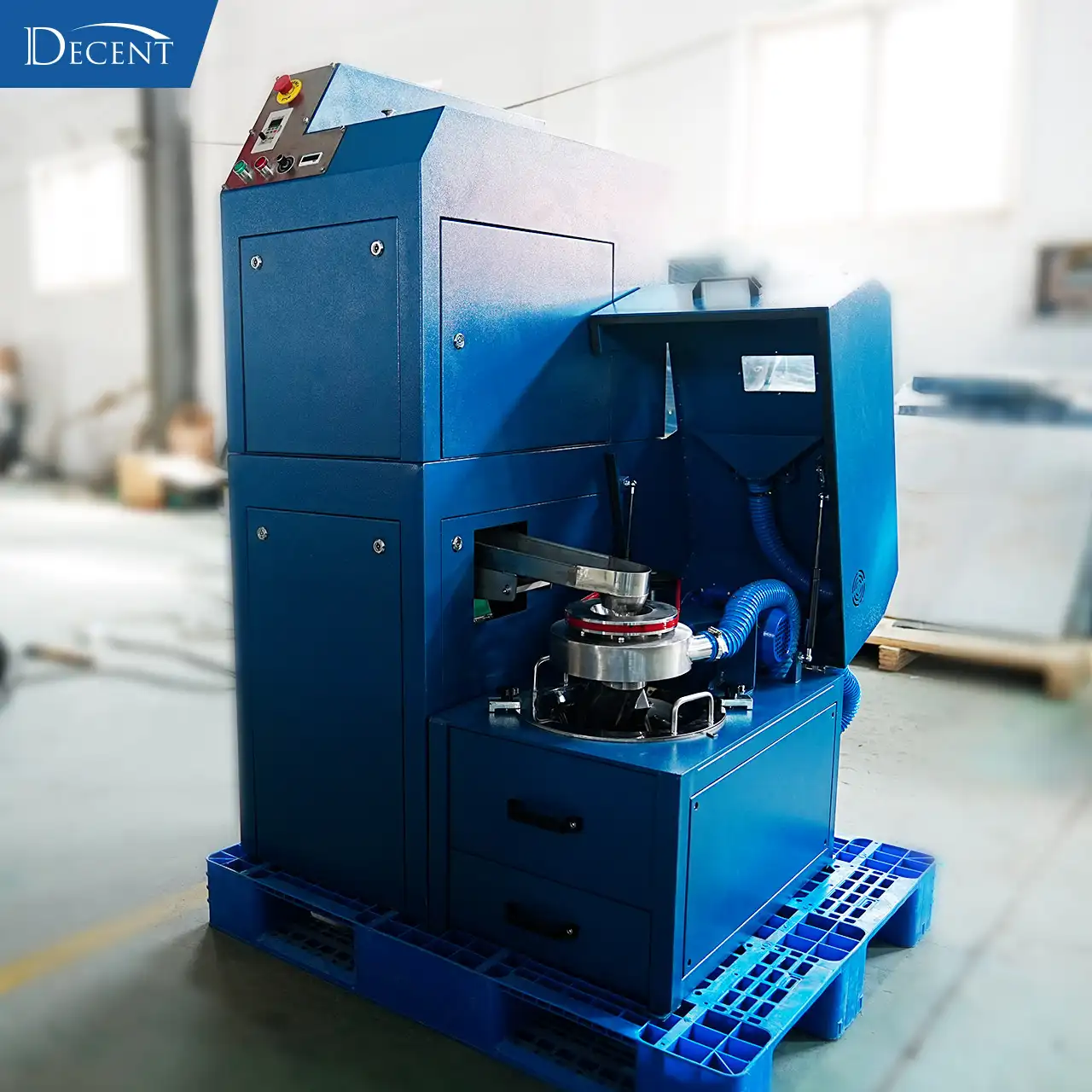 Qingdao Decent Group DJRC80 Jaw Crusher & RSD Combo Open-View Lab Sample Preparation Workstation