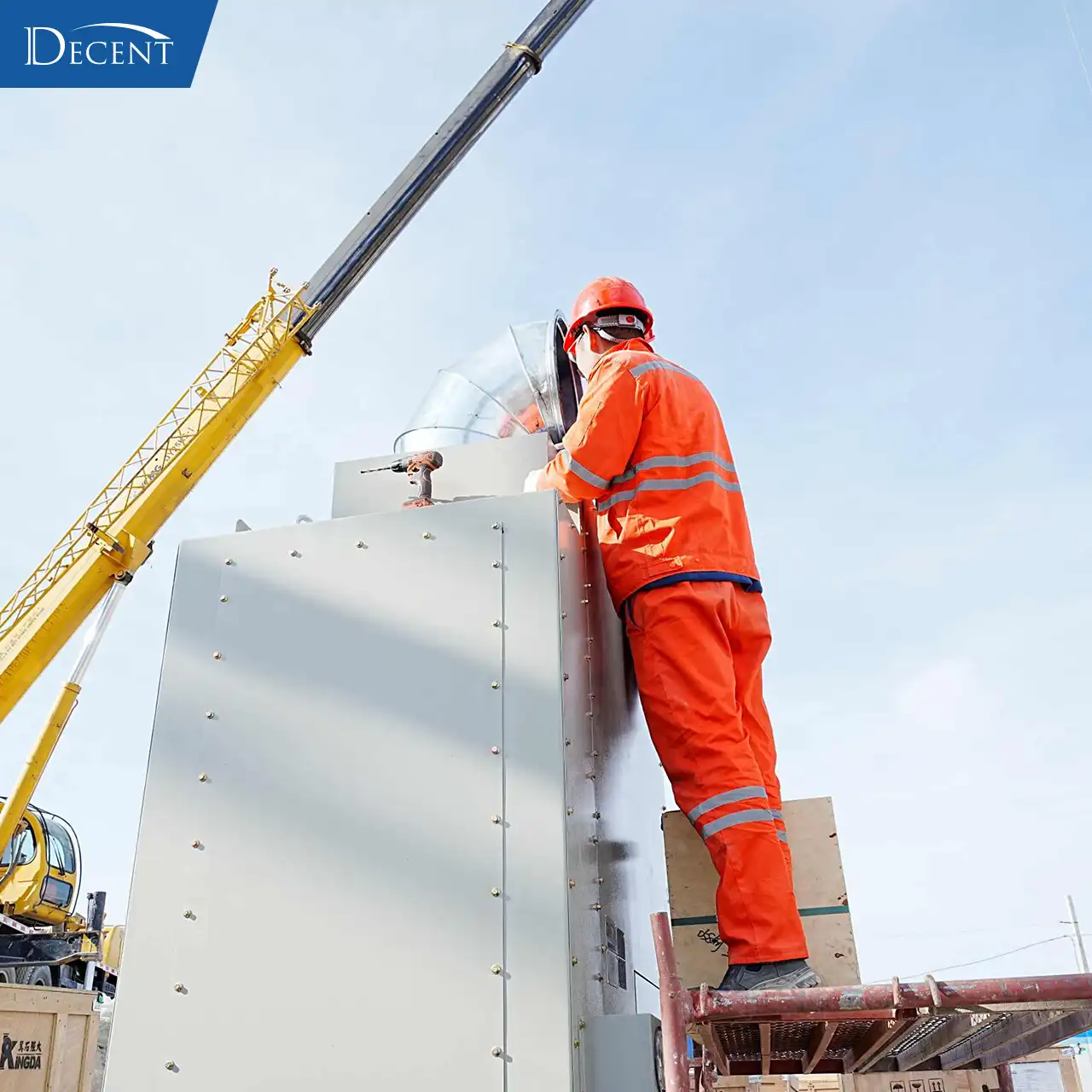 Qingdao Decent Group Technician Installing Mining Lab Equipment at Kyrgyzstan Project Site